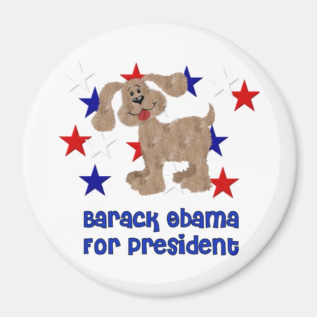 Dogs For Obama Magnet (Front)