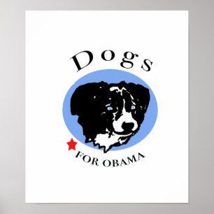 Dogs for Obama poster