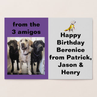 Dogs for the Disabled Customizable Foil Card