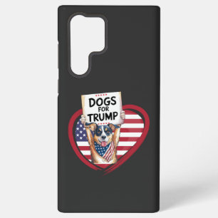 Dogs for Trump: Paw-litical Patriots Samsung Galaxy Case