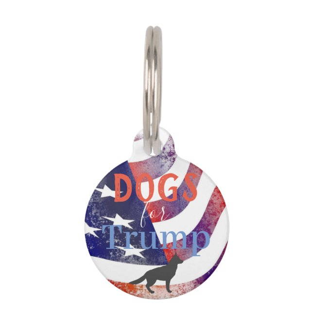 Dogs For Trump Pet Tag (Front)