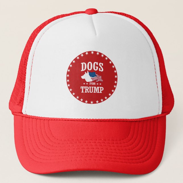DOGS FOR TRUMP TRUCKER HAT (Front)