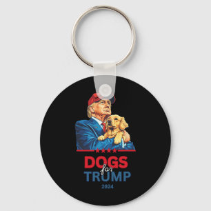 Dogs For Trump Trump Keychain