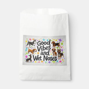Dogs, Good Vibes and Wet Noses Playful doodles Favour Bag
