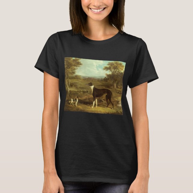 Dogs, Greyhound and Spaniel, Doctor Fop by Herring T-Shirt (Front)