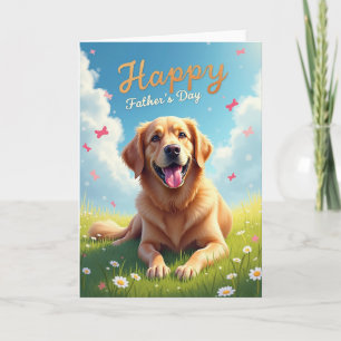 Dogs Happy Fathers Day Scene Card