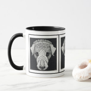 Dog's Head by Julie de Graag - Mug