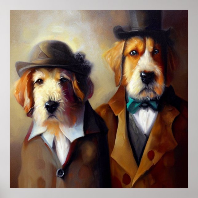 Dogs Holmes and Watson Poster (Front)