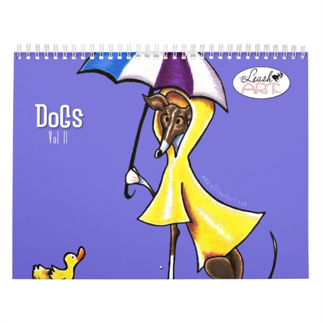 Dogs Illustrations Off-Leash Art Vol 2 Calendar (Cover)