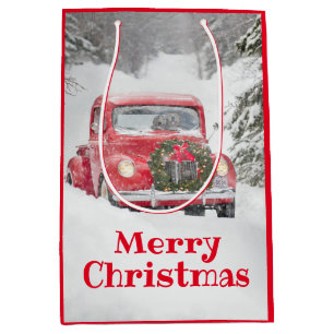 Dogs in a Truck Medium Gift Bag