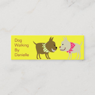 Dogs in Bandana- Pet Care Business Mini Business Card