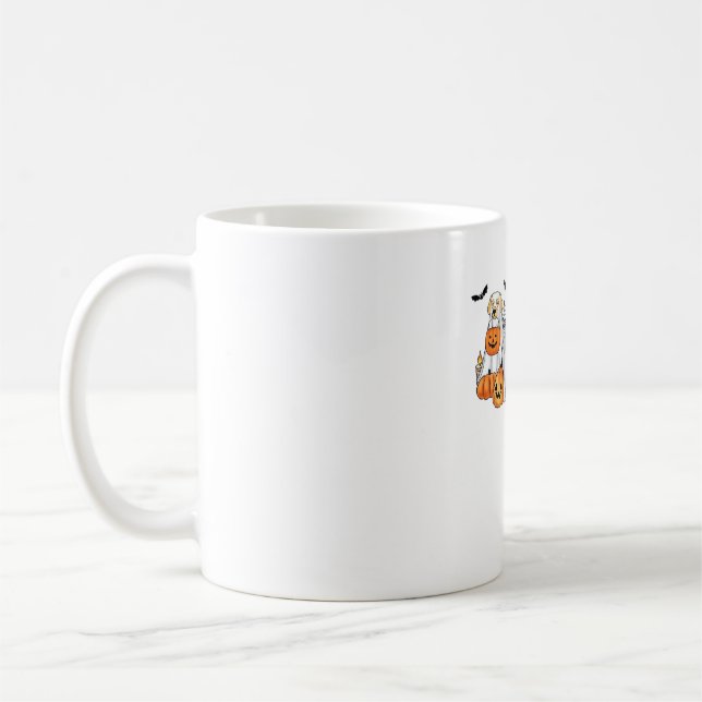 Dogs in Ghost Costumes Halloween Classic T-Shirt Coffee Mug (Left)