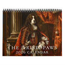 Dogs in Historical Costumes 2026 Wall Calendar