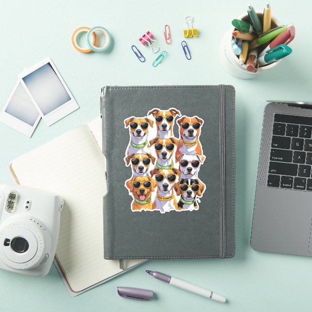Dogs in sunglasses Paws Hydrated (iPad Cover)