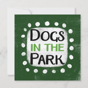 Dogs In The Park Greeting Card