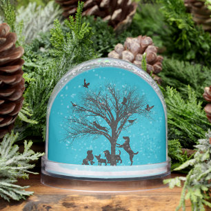Dogs In the Park Snow Globe