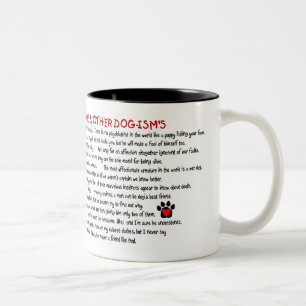 Dog's Laugh With Their Tails Two-Tone Coffee Mug