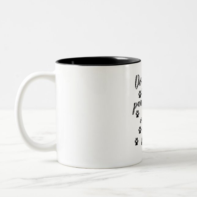 Dogs leave paw prints on your heart  classic mug (Left)