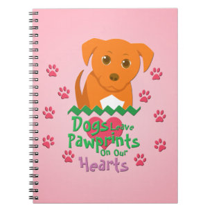 Dogs Leave Pawprints Notebook