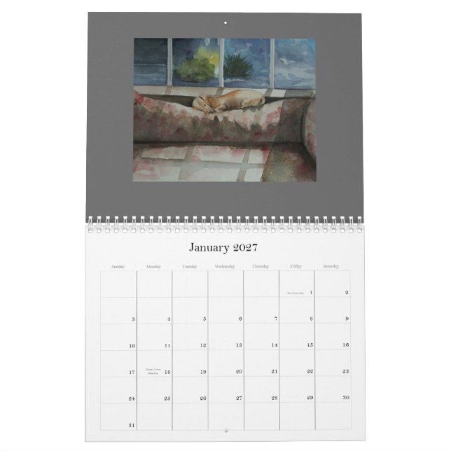 Dogs Live Here Calendar (Jan 2027)