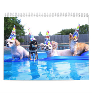 Dogs Living As Humans by Sherial Vaughn Calendar
