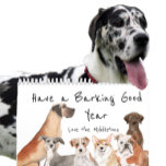 Dogs Lovers Pet Fun Quote Calendar<br><div class="desc">A range of dogs are featured on this cute and funny yearly calendar. Each dog has a featured quote for you to contemplate during the month. Your name can be on the front if this is a gift or it can be deleted altogether if you want. A fun holiday gift....</div>
