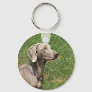 Dogs make our lives whole - Weimaraner Keychain