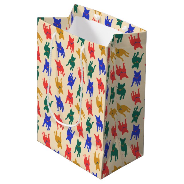 Dogs Medium Gift Bag (Front Angled)