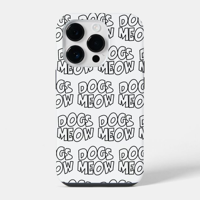 Dogs Meow iPhone Case (Back)