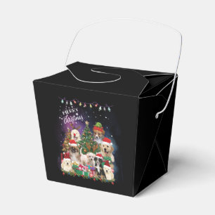 Dogs Merry Christmas Light Favor Box