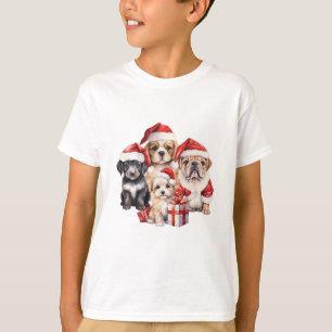 'Dogs of Christmas' cute dog lover  T-Shirt
