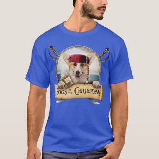 Dogs Of The Caribbeancute Corgi Dog For Christmas- T-Shirt