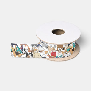 Dogs of the World Satin Ribbon