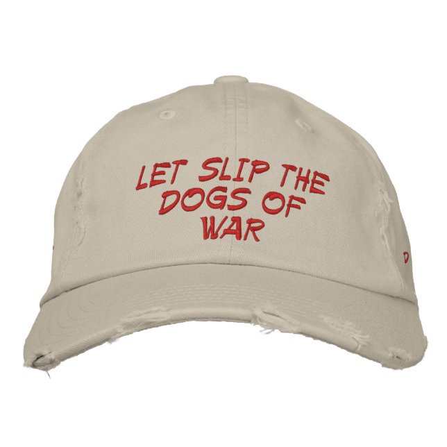 Dogs of War 1-32 Embroidered Hat (Front)