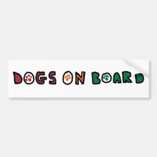 Dogs On Board Bumper Sticker