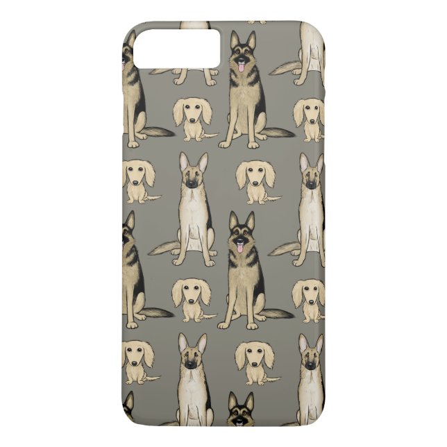 Dogs Pattern Case-Mate iPhone Case (Back)