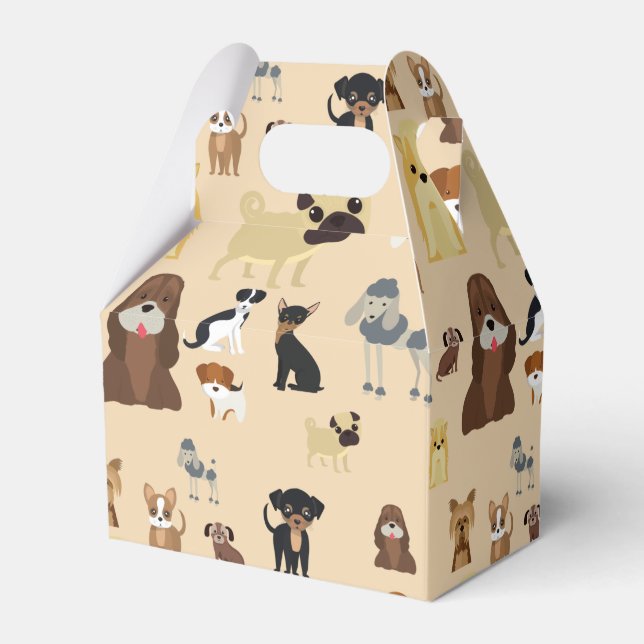 dogs pattern favor box (Front Side)
