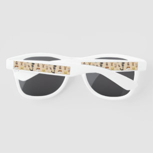 dogs pattern. sunglasses