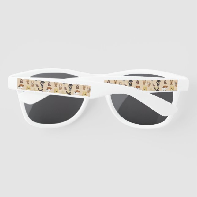 dogs pattern. sunglasses (Back)