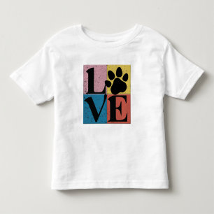 Dogs Paw Love Toddler T-shirt