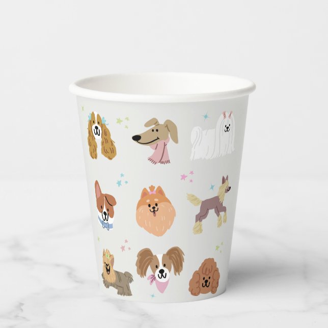Dogs Pets Kids Paper Cups (Front)