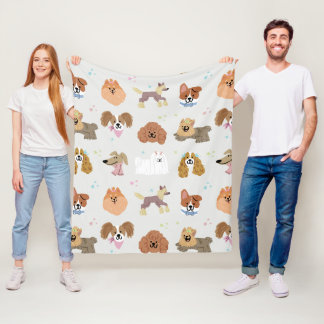 Dogs Pets Kids Room Nursery Decor Fleece Blanket
