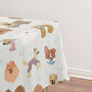 Dogs Pets Kids Tablecloth