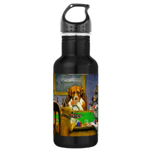 Dogs Playing Poker 532 Ml Water Bottle