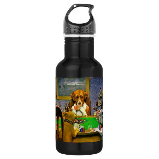 Dogs Playing Poker 532 Ml Water Bottle