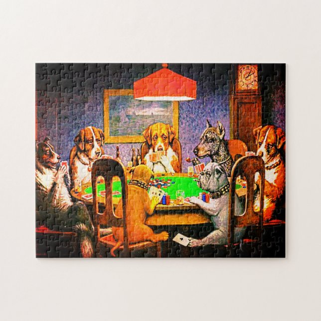 Dogs Playing Poker A Friend In Need Jigsaw Puzzle (Horizontal)