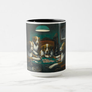 Dogs Playing Poker (Animal Card Game) Mug