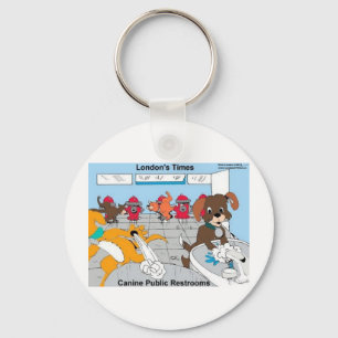 Dogs Public Restrooms Funny Gifts Tees Cards Etc Keychain