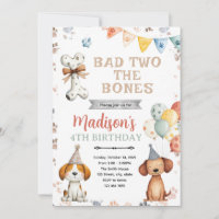 Dogs puppy birthday Party Invitation