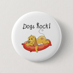 Dogs Rock Tshirts and Gifts 2 Inch Round Button